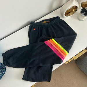 aviator nation chevron stripe sweatpants